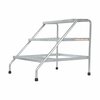 Vestil Aluminum Step Stand Silver 3 Step Wide Welded 500 lb Capacity SSA-3W